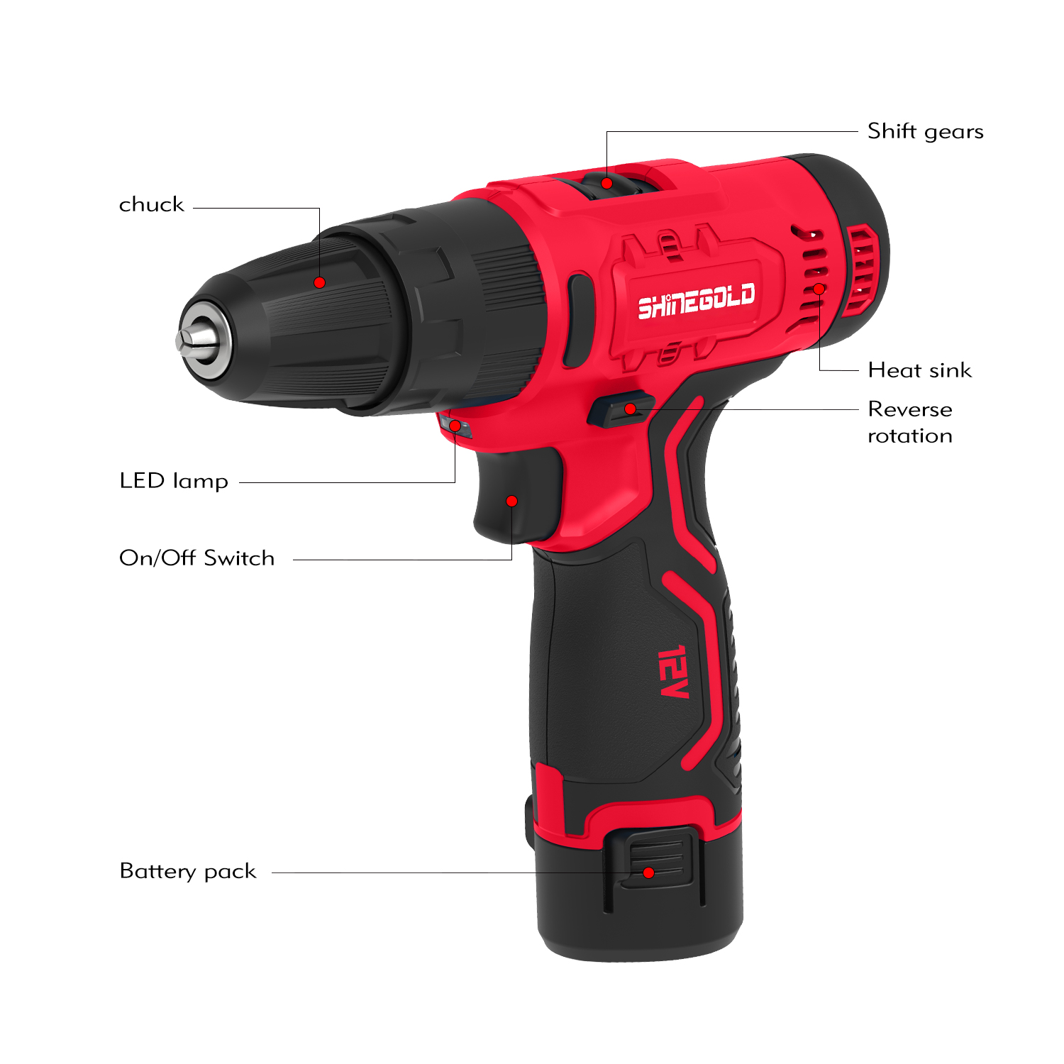 Professional Dual Speed Electric Impact Drill Corded Hammer Drill Corded with Impact Function