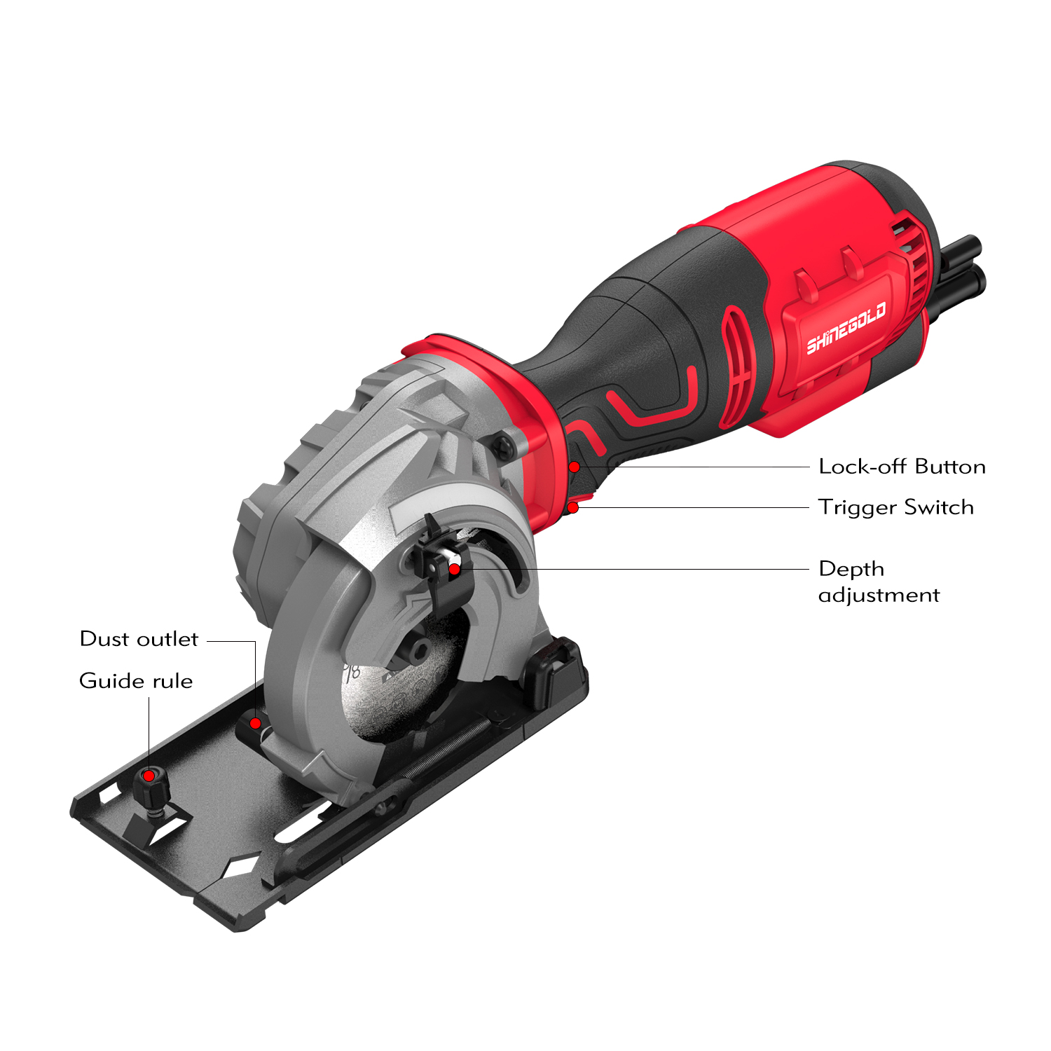 Corded Power Tools Metal/Wood Cutting Circular Saw Machine Portable Electric Mini Plunge Saw