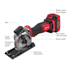 Stylish New Arrival 20V Brushless Rear Motor Mini-circular Saw With Laser