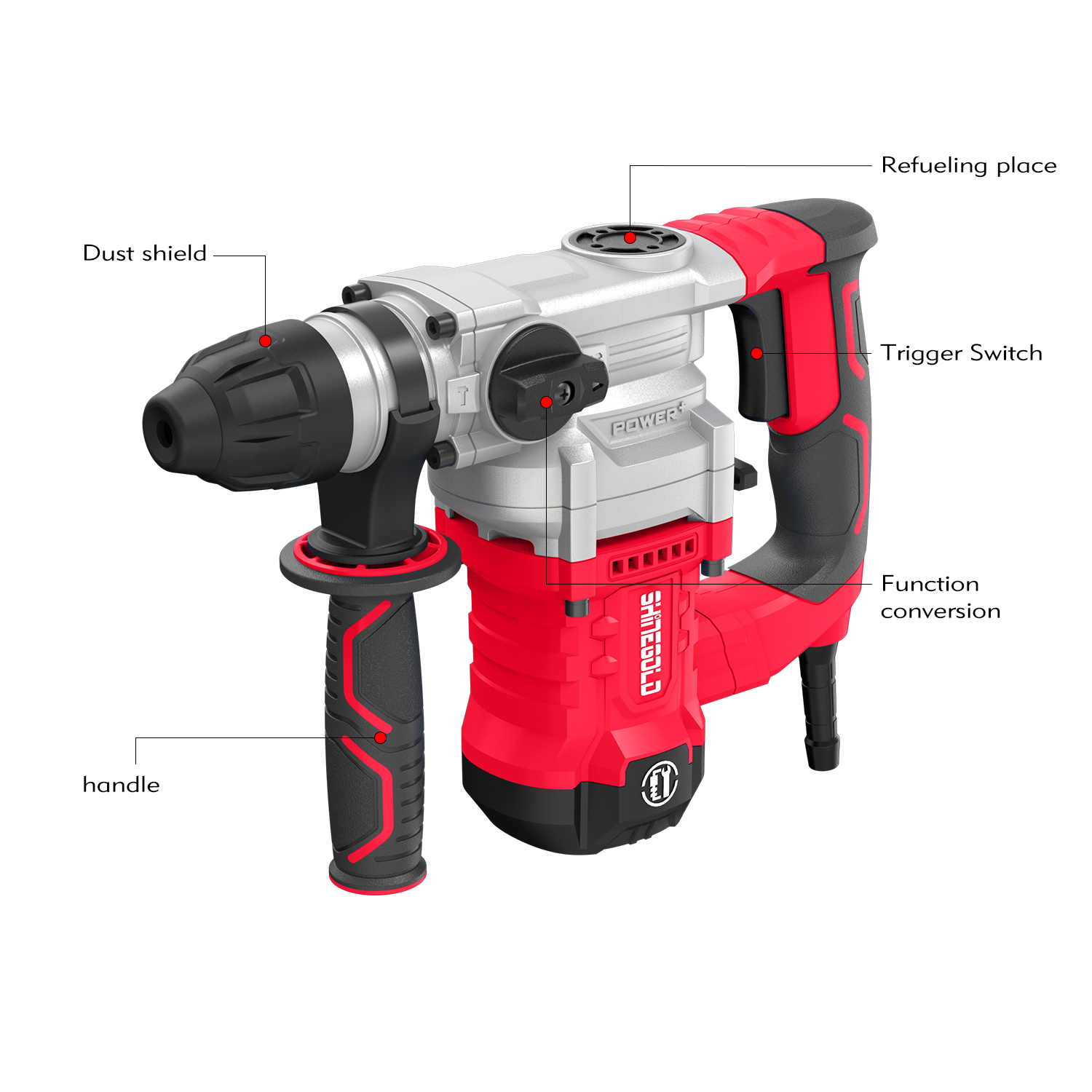 Portable High Speed Electric Power Rotary Hammer