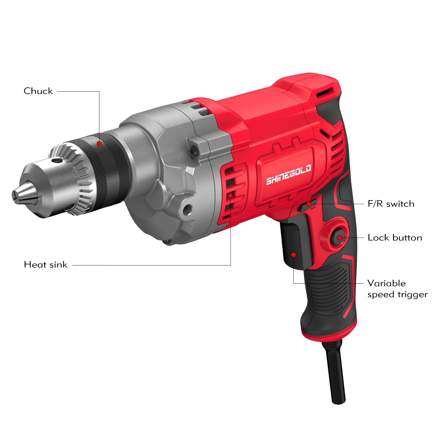 10mm 710w Electric Drill Industrial Mini Drills Multifunction Power Drills