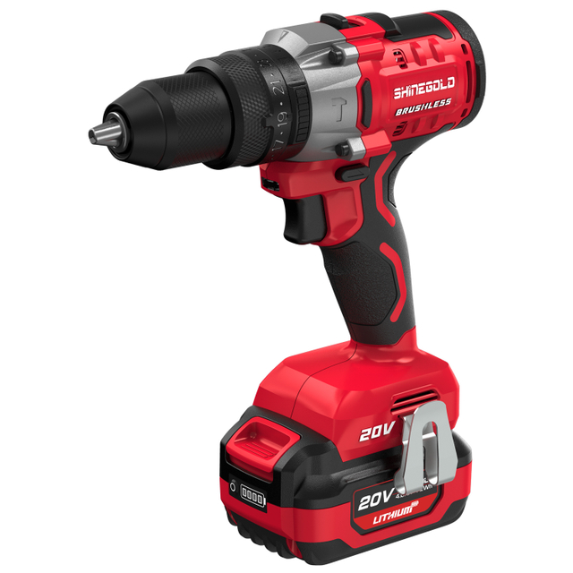 2 Speed Cordless Impact Drill 20V Electric Cordless Brushless Double Speed Drill