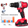 Power Double Speed Drill Cordless And Brushless Dual Speed 20V Tools
